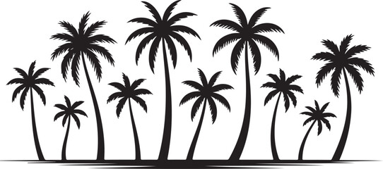Fototapeta premium palm silhouettes