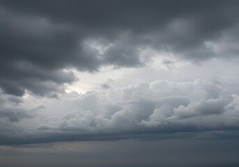 Obraz premium Dramatic storm cloudscape overhead view