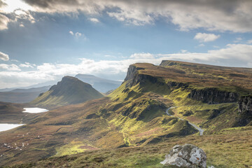 mountain landscape with blue sky