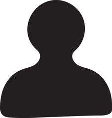 person icon on white background 