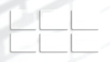 White cards mockup business card branding template