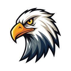 Eagle heads heads black and white vector, Head of an eagle in the form of the stylized tattoo. Eagle Mascot Vector Illustration