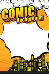 comic book page cover design concept