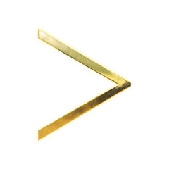 Shining golden greater than sign, serif, alpha channel


