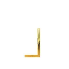 Shining golden closing quotation mark, serif, alpha channel


