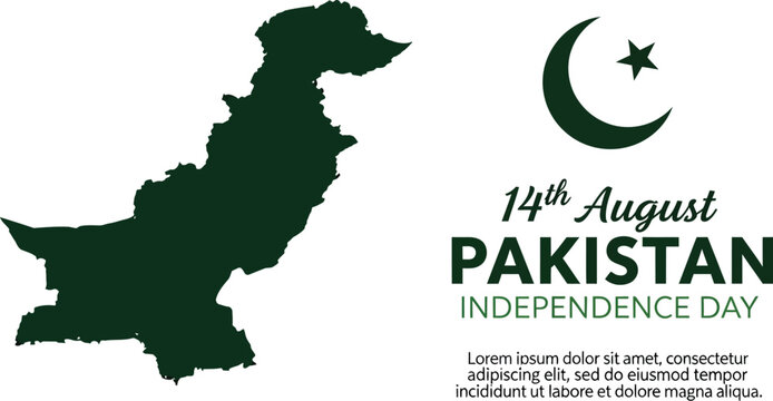 Pakistan independence day august pakistan map celebration national holiday