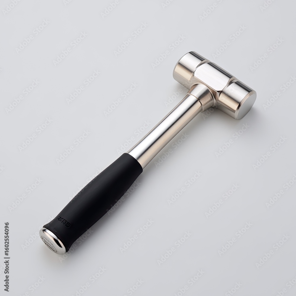 Aufkleber sleek stainless steel hammer with ergonomic handle for effective striking and durability in various 