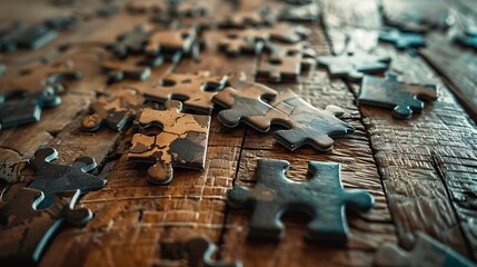 close up of a piece of puzzle