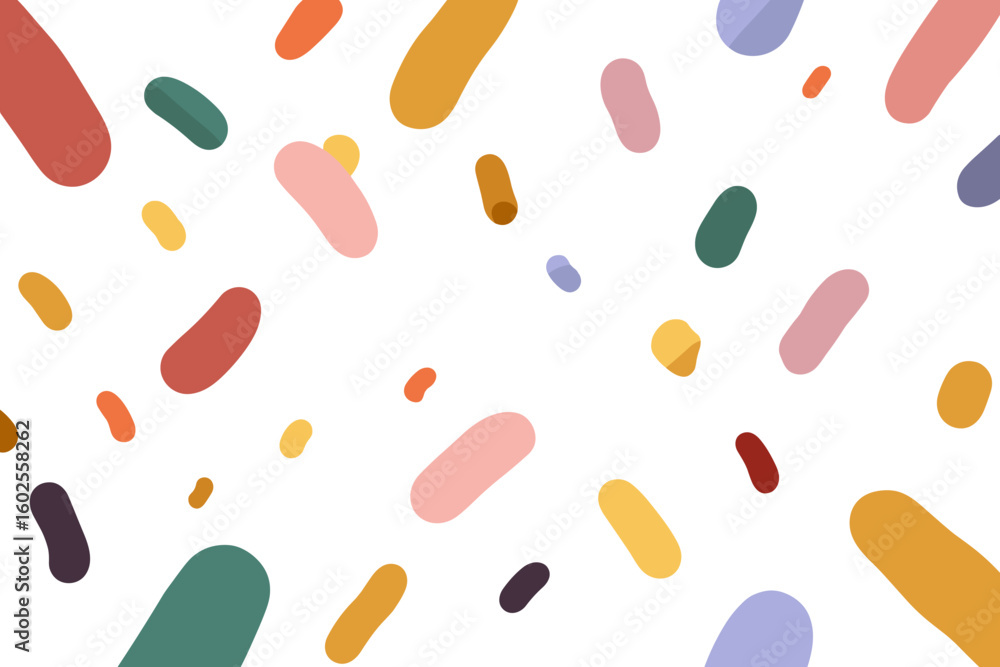 Poster colorful abstract vector background with organic shapes and pattern