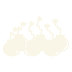 Naklejka premium Bom icon