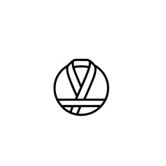 Bathrobe vector icon, black line art symbol for spa, hotel, and home comfort.