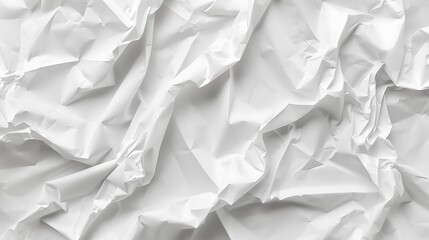 Obraz premium crumpled white paper