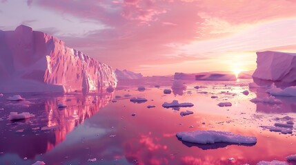 sunset in the mountains