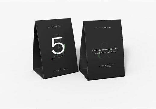 Table Tent Mockup Template