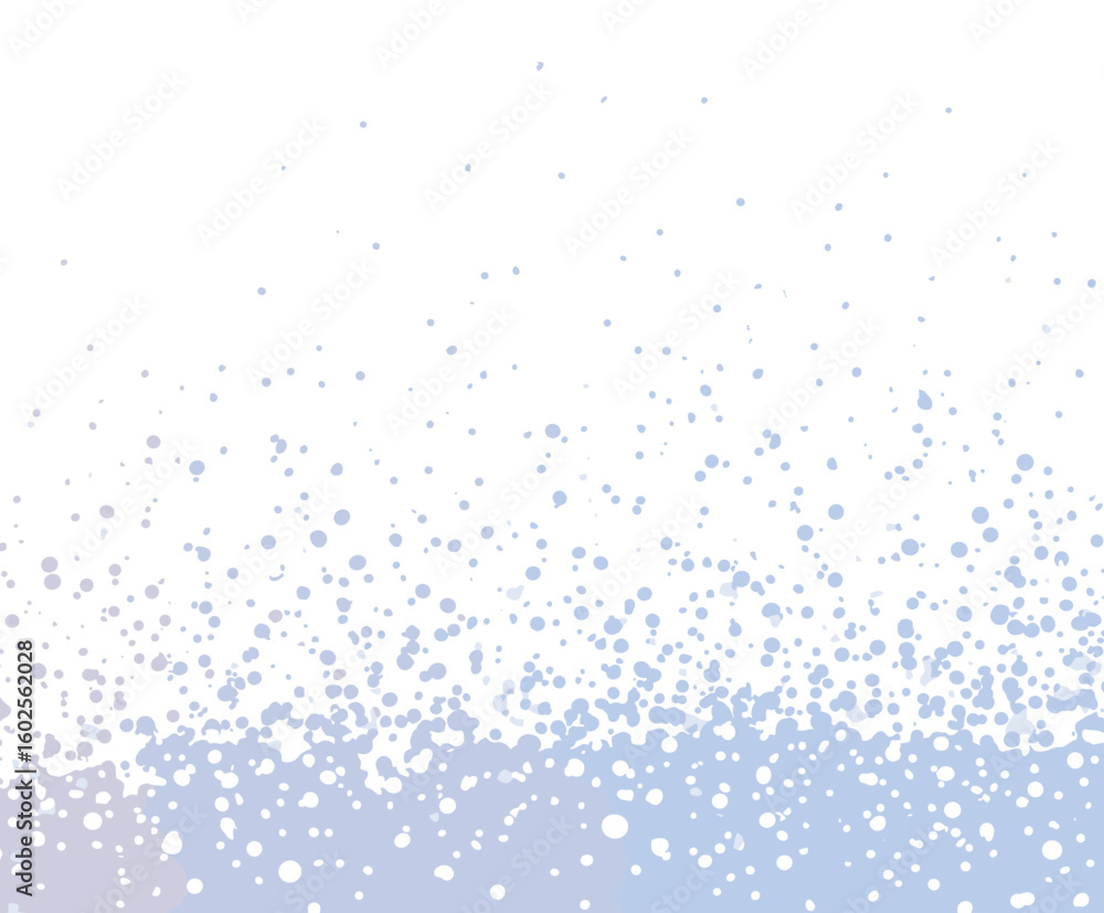 Poster abstract flat vector background with blue dots on white canvas