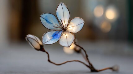 Delicate flower art piece