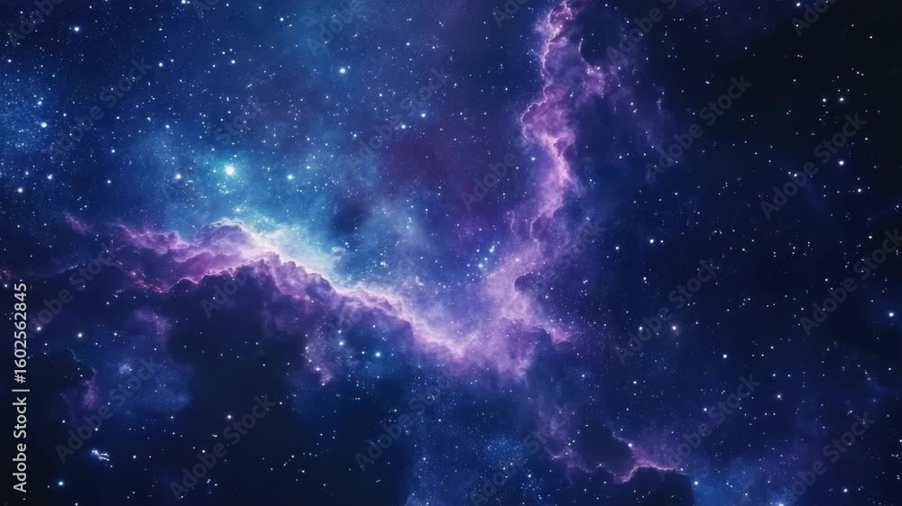 Wall mural a stunning view of the pleiades nebula, a distant star cluster in the constellation taurus.