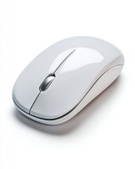 modern wireless mouse, clean isolated shot on white background