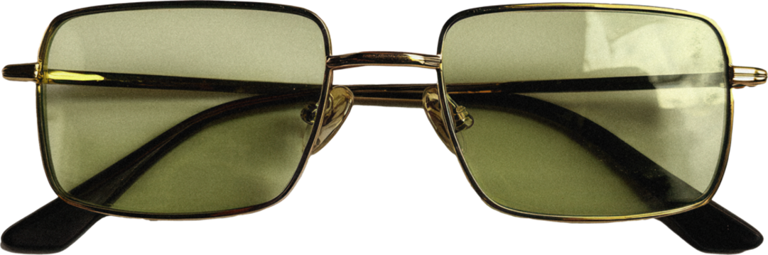 sunglasses cut out object on transparent background