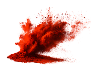  Red ribbon bow floating isolated on transparent background