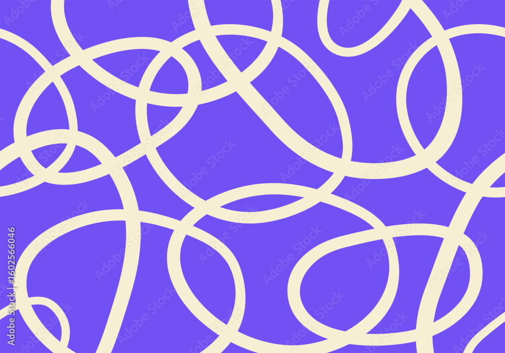 Aufkleber abstract horizontal background with dynamic linear circles. trendy vector illustration in style retr
