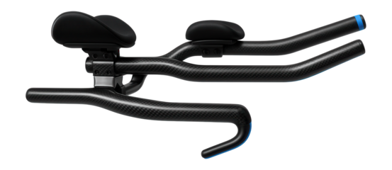 Carbon fiber time trial bars with adjustable arm rests and extension length for optimal positioning