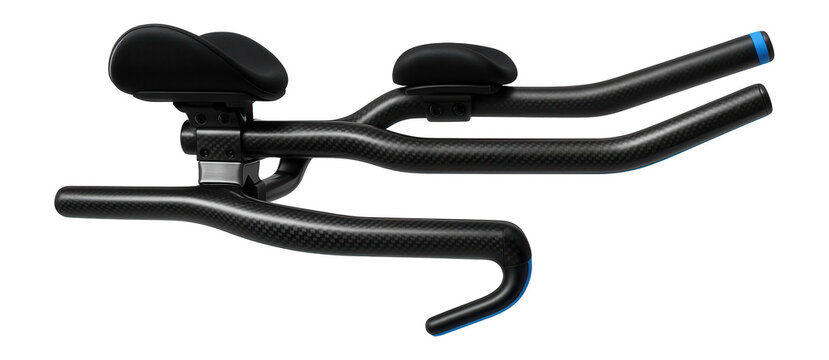 Carbon fiber time trial bars with adjustable arm rests and extension length for optimal positioning