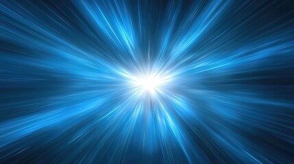 Obraz premium Futuristic Blue White Abstract Background with Radiant Blurred Gradient and Time Travel Concept​ 