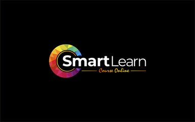 Illustration vector graphic of a modern online learning logo design template