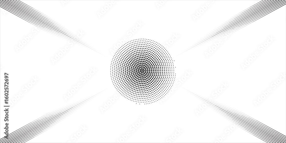 Poster black and white vector halftone. subtle halftone digital texture. faded dotted gradient. comic effec