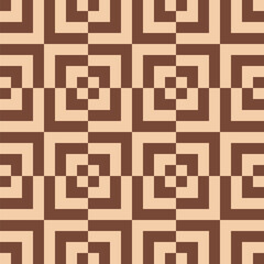 Pattern created from beige and brown squares