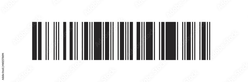 Poster black and white barcode pattern for product identification and tracking
