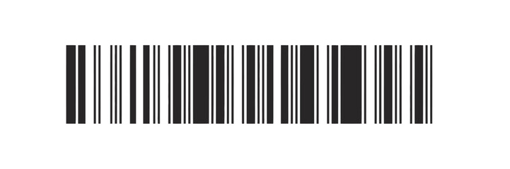 Black and white barcode pattern for product identification and tracking