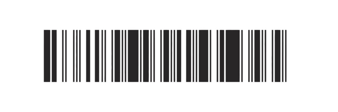 Black and white barcode pattern for product identification and tracking
