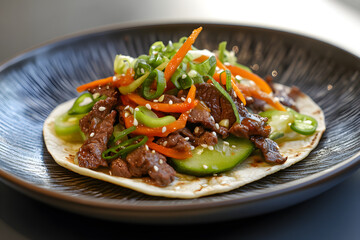 Korean BBQ Beef Tacos