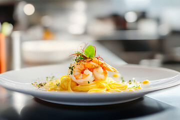 Garlic Butter Shrimp Linguine