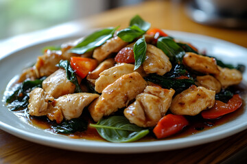 Spicy Thai Basil Chicken