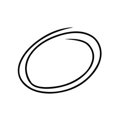 handdrawn oval