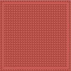 Terracotta Classic Grid Bold Square Scarf with Subtle Geometric Pattern