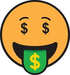 Dollar Coin Cash Money Management Financial Growth Concept Design Vector Illustration