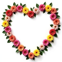 Obraz premium Flowers hert frame