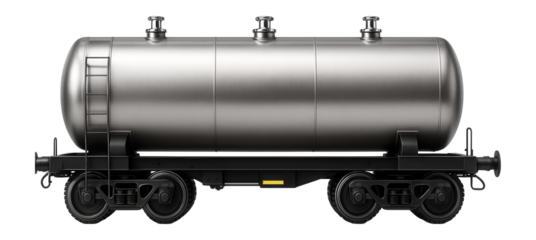 Tank railcar with cylindrical body and top-mounted filling valves