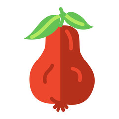 rose apple fruit icon