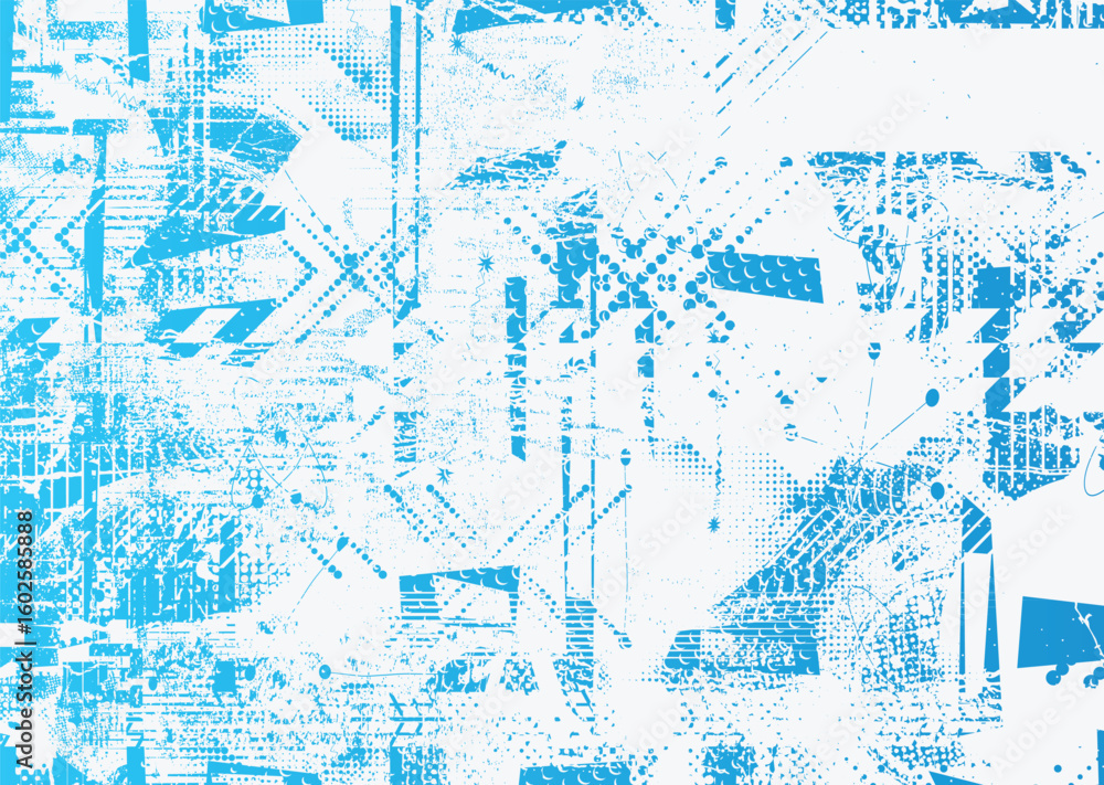 Poster glitch distorted geometric shape . noise destroyed logo . trendy cyber punk poster . glitched frame 