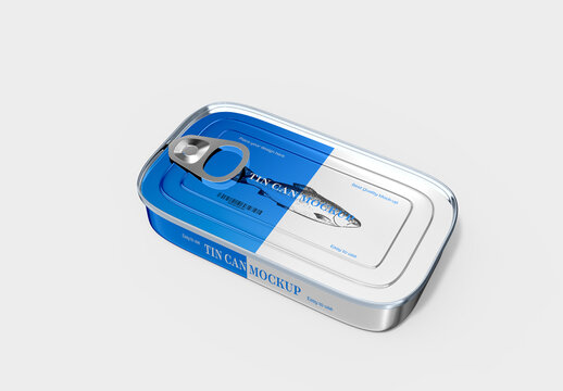 Tin Can Mockup Template