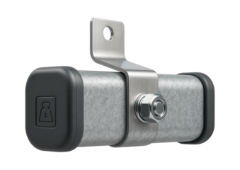 Galvanized iron balancing weights with integrated mounting brackets for large industrial blowers