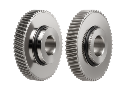 Set of nickel-plated balancing weights with serrated edges for use on industrial compressors