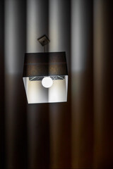 ceiling lamp with a striped background