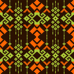Abstract ethnic geometric pattern design for background or Wallpaper.