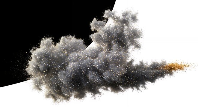 Abstract smoke cloud graphic element